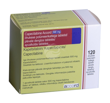 CAPECITABINE ACCORD ÕHUKE POLÜMEERKATTEGA TBL 500MG N120
