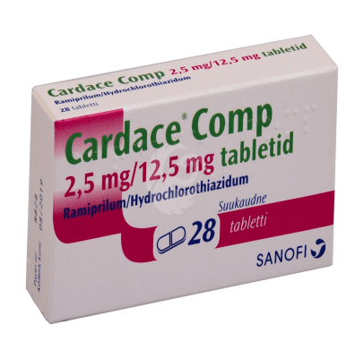 CARDACE COMP TBL 2.5MG+12.5MG N28