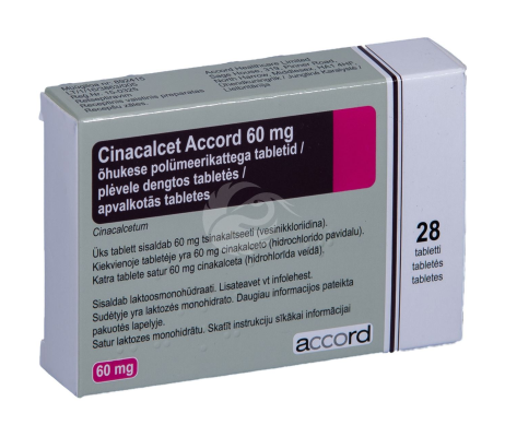 CINACALCET ACCORD ÕHUKE POLÜMEERKATTEGA TBL 60MG N28