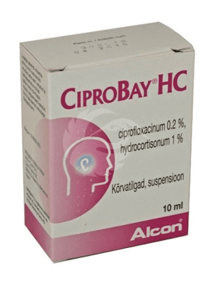 CIPROBAY HC KÕRVATILGAD SUSPENSIOON 10MG+2MG 1ML 10ML N1