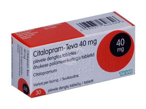 CITALOPRAM - TEVA 40MG ÕHUKE POLÜMEERKATTEGA TBL 40MG N30