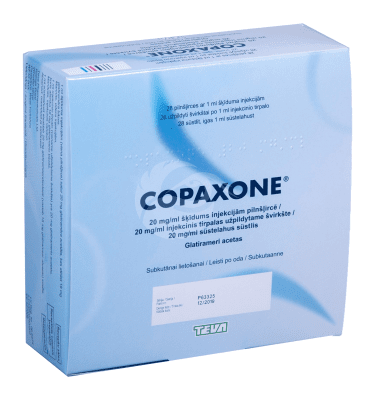 COPAXONE SÜSTELAHUS SÜSTLIS 20MG 1ML 1ML N28