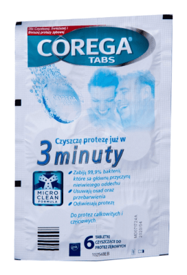 COREGA TABS 3MIN HAMBAPROTEESI PUHASTUSTABLETID N6