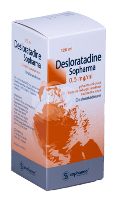 DESLORATADINE SOPHARMA SUUKAUDNE LAHUS 0.5MG 1ML 120ML N1