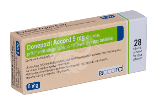 DONEPEZIL ACCORD ÕHUKE POLÜMEERKATTEGA TBL 5MG N28