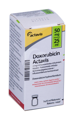 Doxorubicin Actavis inf conc 2mg/ml 25ml N1
