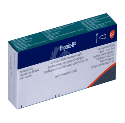 ENGERIX-B SÜSTESUSPENSOON 20MCG 1ML 1ML N1, EELTÄIDETUD SÜSTAL