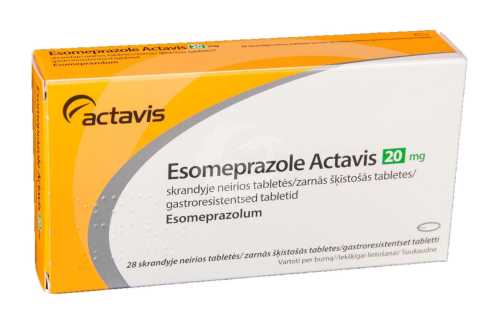 ESOMEPRAZOLE ACTAVIS GASTRORESIST TBL 20MG N28