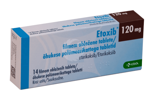 ETOXIB ÕHUKE POLÜMEERKATTEGA TBL 120MG N14