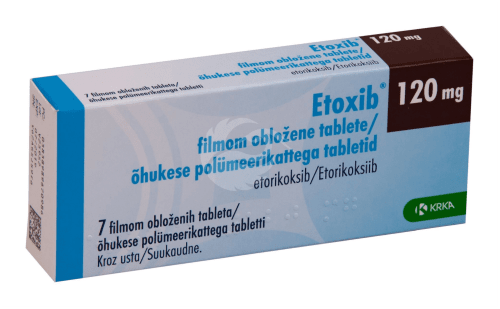 ETOXIB ÕHUKE POLÜMEERKATTEGA TBL 120MG N7