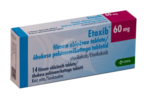 ETOXIB ÕHUKE POLÜMEERKATTEGA TBL 60MG N14
