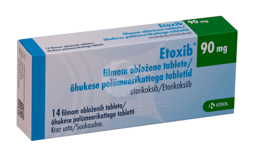 ETOXIB ÕHUKE POLÜMEERKATTEGA TBL 90MG N14