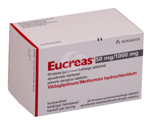 EUCREAS ÕHUKE POLÜMEERKATTEGA TBL 1000MG+50MG N60