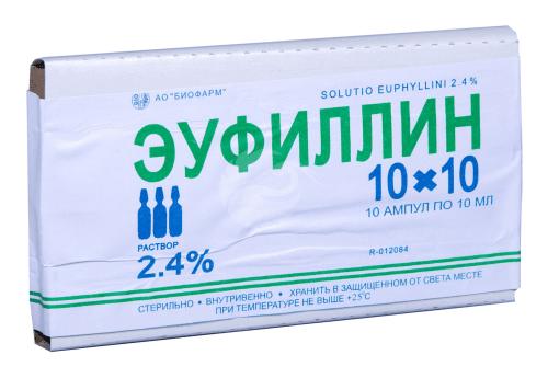 EUPHYLLIN SÜSTELAHUS 24MG 1ML 10ML N10