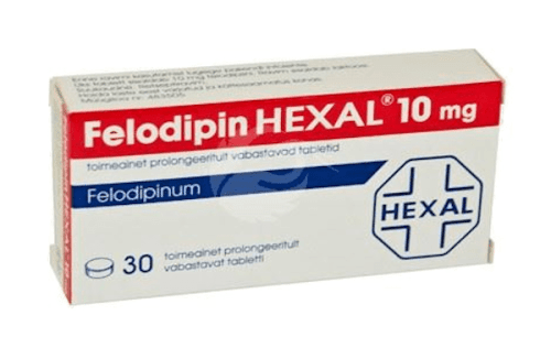 FELODIPIN HEXAL TOIMEAINET PROLONGEERITULT VABASTAV TBL 10MG N30
