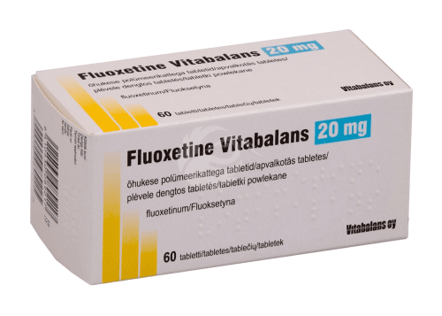 FLUOXETINE VITABALANS ÕHUKE POLÜMEERKATTEGA TBL 20MG N60