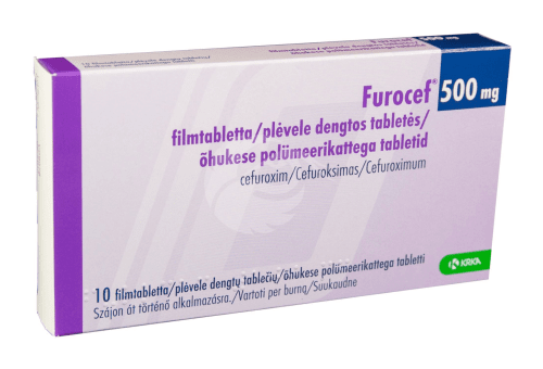 FUROCEF ÕHUKE POLÜMEERKATTEGA TBL 500MG N10