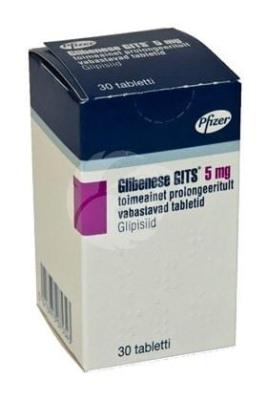 GLIBENESE GITS TOIMEAINET PROLONGEERITULT VABASTAV TBL 5MG N30