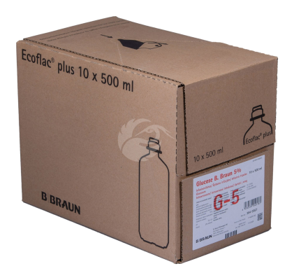 GLUCOSE B. BRAUN 5% INFUSIOONI LAHUS 5% 500ML N10