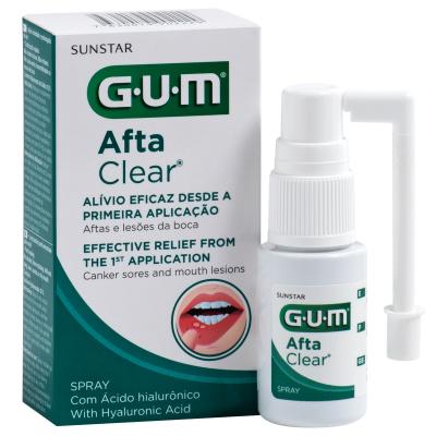 GUM SUUÕÕNE HAAVANDITE SPREI AFTACLEAR 15ML