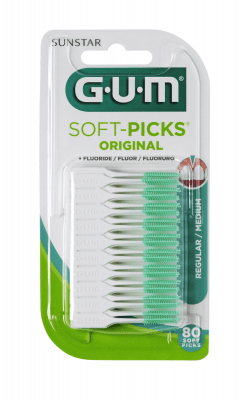 GUM HAMBATIKUD SOFT-PICKS REGLAR KUMMIHARJASTEGA N80
