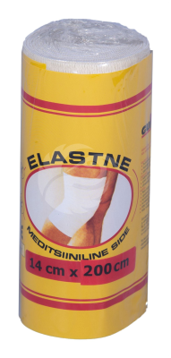 GUMTERAS MEDITSIINILINE ELASTIKSIDE 14X200CM KINNITUSKLAMBRIGA