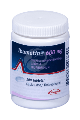 IBUMETIN ÕHUKE POLÜMEERKATTEGA TBL 600MG N100