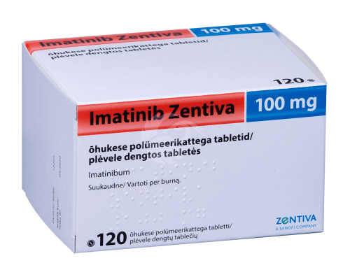 IMATINIB ZENTIVA 100 MG ÕHUKE POLÜMEERKATTEGA TBL 100MG N120