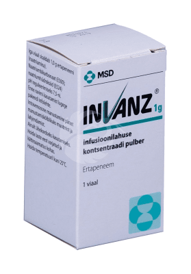 INVANZ INFUSIOONI KONTSENTRAAT PULBER 1G N1