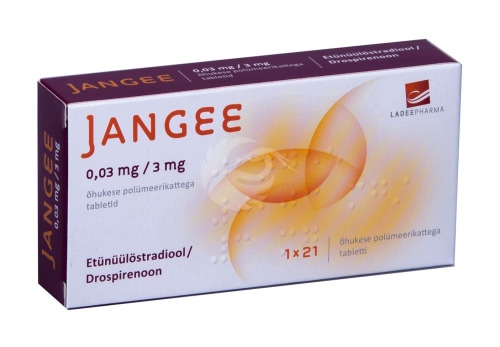 JANGEE 0.03 MG/3 MG ÕHUKE POLÜMEERKATTEGA TBL 3MG+0.03MG N21