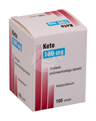 KETO ÕHUKE POLÜMEERKATTEGA TBL 100MG N100