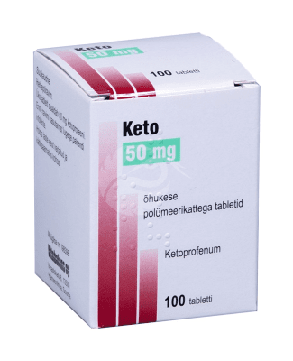 KETO ÕHUKE POLÜMEERKATTEGA TBL 50MG N100