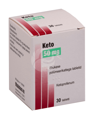 KETO ÕHUKE POLÜMEERKATTEGA TBL 50MG N30