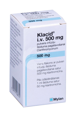 KLACID I.V. INFUSIOONI KONTSENTRAAT PULBER 500MG N1