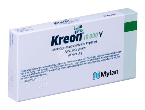 KREON 10 000 U GASTRORESIST KÕVAKAPS 10000ÜHIK+8000ÜHIK+600ÜHIK N20