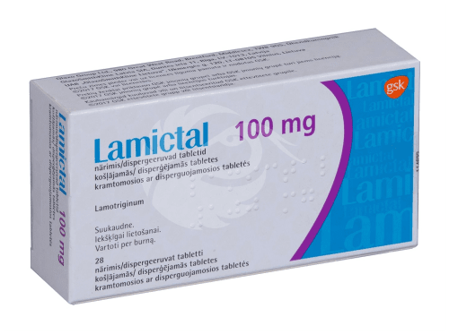 LAMICTAL 100MG NÄRIMIS-/ DISPERGEERUV TBL. 100MG N28