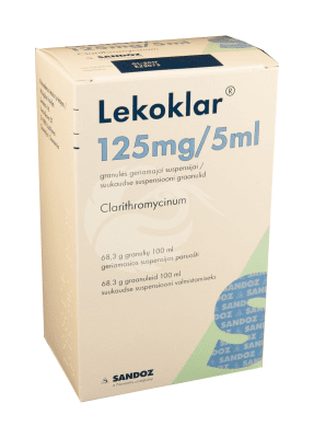 LEKOKLAR SUUKAUDNE SUSPENSIOON ENSOON GRAANULID 125MG 5ML 100ML N1