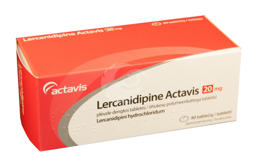 LERCANIDIPINE ACTAVIS 20MG ÕHUKE POLÜMEERKATTEGA TBL 20MG N90
