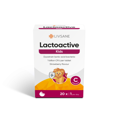 LIVSANE LACTOACTIVE KIDS NÄRIMISTBL N20