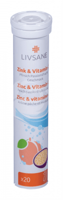 LIVSANE VITAMIIN C+TSINK LAHUSTUV TBL VIRSIKU N20