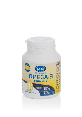 LYSI OMEGA-3 VITAMIIN E KAPSLID N120