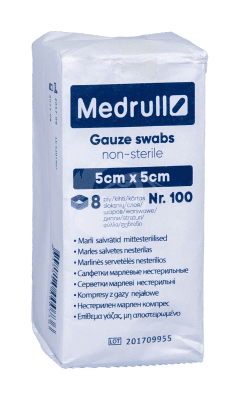 MEDRULL MARLI SALVRÄTID 5X5CM 8-KIHTI MITTESTERIILNE N100