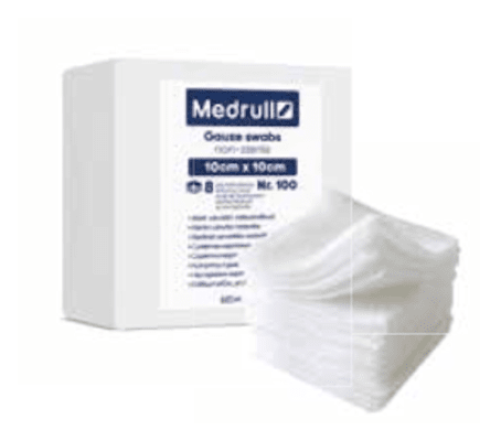 MEDRULL MARLI SALVRÄTID 10X10CM 8-KIHTI MITTESTER N100
