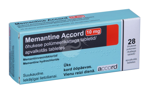 MEMANTINE ACCORD ÕHUKE POLÜMEERKATTEGA TBL 10MG N28
