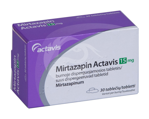 MIRTAZAPIN ACTAVIS SUUS DISPERGEERUV TBL 15MG N30