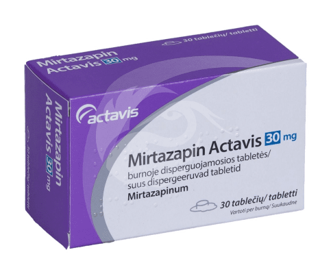 MIRTAZAPIN ACTAVIS SUUS DISPERGEERUV TBL 30MG N30