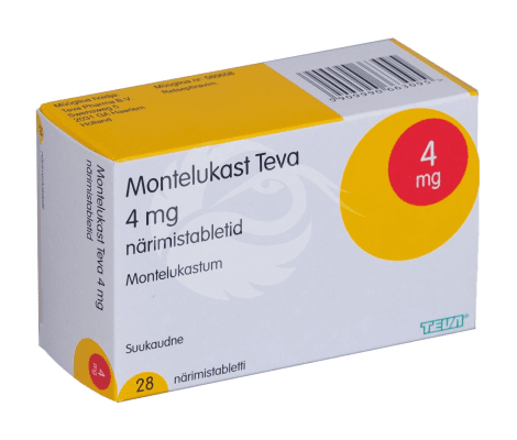 MONTELUKAST TEVA NÄRIMISTABLETT 4MG N28