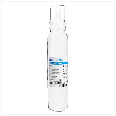 NATRII CHLORIDUM 0,9% B.BRAUN LOPUTUSLAHUS ECOLAV 100ML