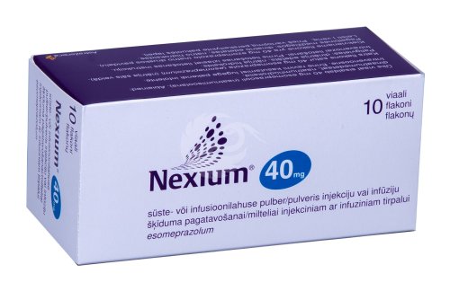 NEXIUM SÜSTE-/INFUSIOONILAHUSE PULBER 40MG N10