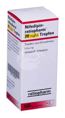 NIFEDIPIN-RATIOPHARM SUUKAUDSED TILGAD LAHUS 20MG 1ML 100ML N1